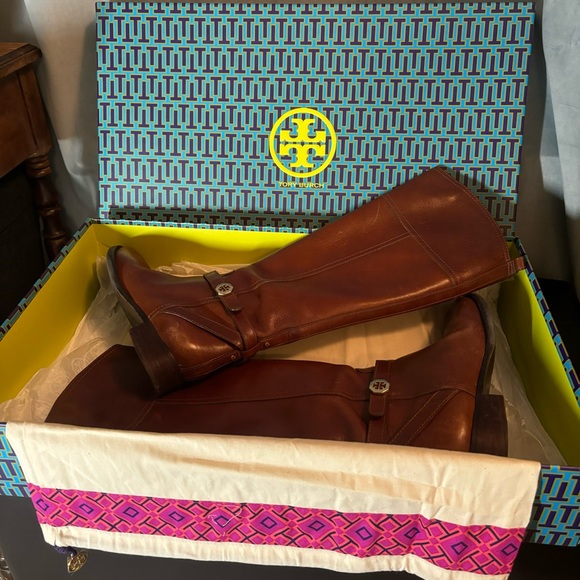 Tory Burch Brita Riding Boot - Picture 2 of 13